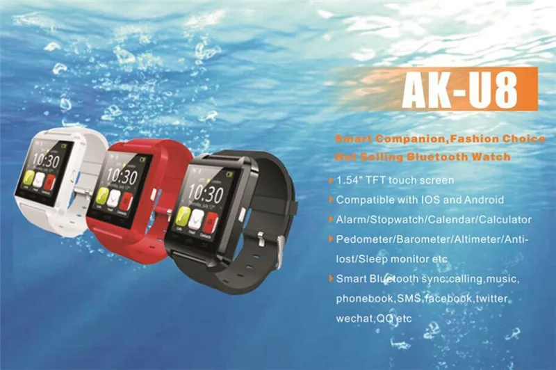 smart bluetooth watch,u8 smartwatch mobile watch u8 ,Cheap android touch screen u80 U8 smart watch with u8 bluetooth smartwatch (8)