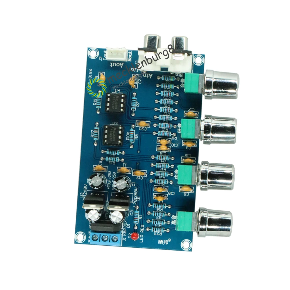 Новинка NE5532 Stereo Pre усилитель предусилитель Tone плата аудио 4 каналов модуль 4CH