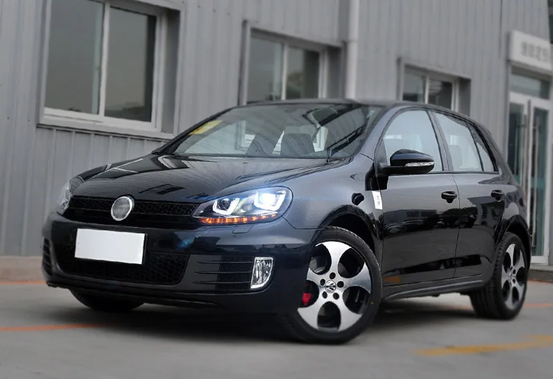 VLAND спереди светильник для Volkswagen Golf 6 MK6 светодиодный головной светильник 2010 2011 2012 2013 UU Стильный Объектив Двойной Луч Фары