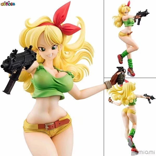 18cm Anime Dragon Ball Gals Lunch Blonde Ver. PVC Action Figure Dragon ball Z Collection Model Kids Toy Doll