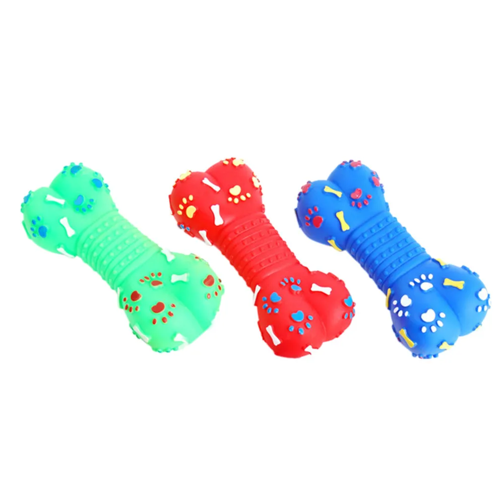Buy Pet Cat Dog Chew Toy Rubber Bones Molar Biting