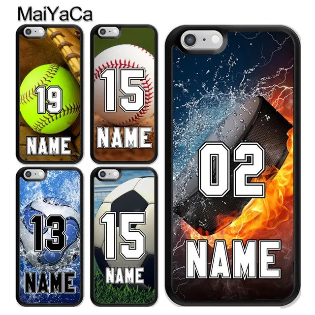 MaiYaCa NUMBER PERSONALIZED NAME Hockey BASKET BALL for iPhone 5 6S Plus X XR XS MAX Black Soft Shell Phone Case Rubber Silicone | Мобильные