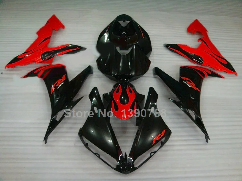 

Fit 100% for Yamaha injection molding fairings YZF R1 2004 2005 2006 red black fairing kit YZFR1 04 05 06 NV92