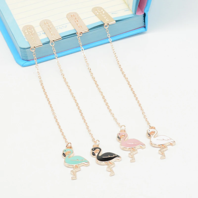 Закладки для книг Marcador закладки Marcapaginas страница марки Segnalibro Kawaii Flamingo Boekenlegger