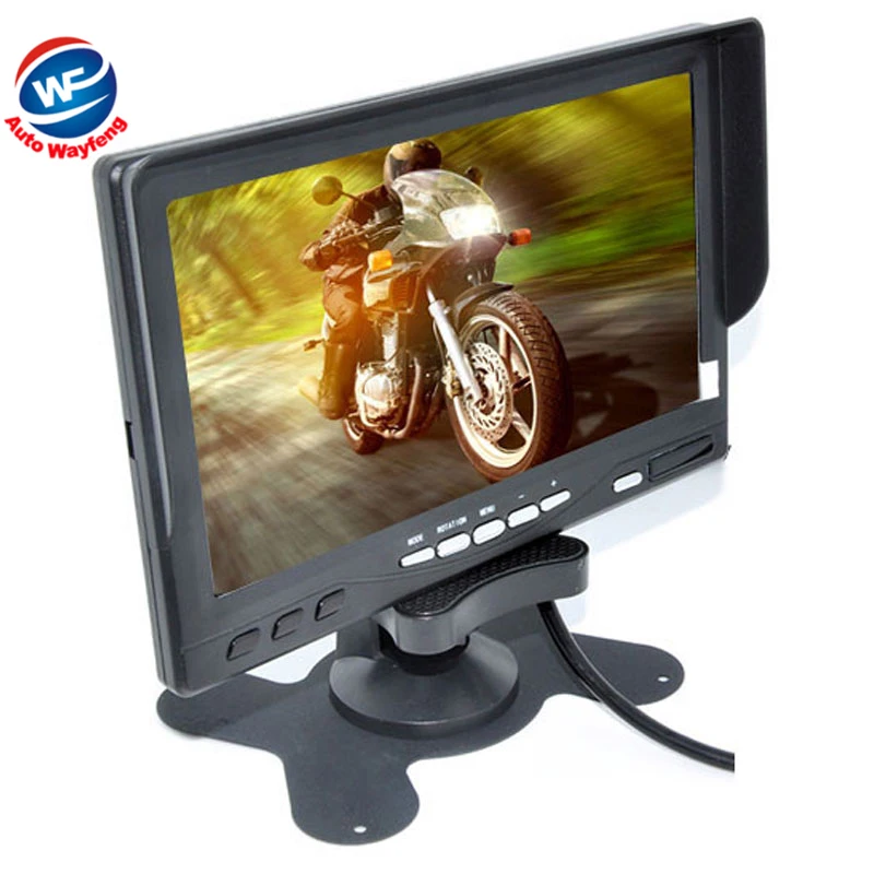 

Factory Price Car Monitor 7" Digital Color TFT 16:9 LCD Car Reverse Monitor with 2 Bracket holder for Rearview Camera DVR