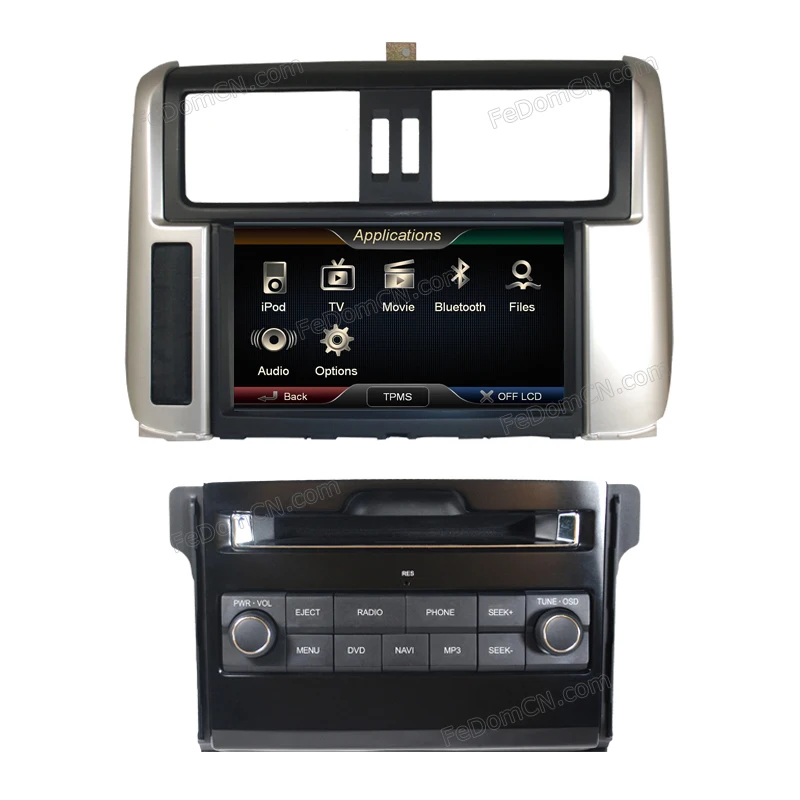 Автомобильный DVD-плеер GPS-радио для Toyota Land cruiser Prado 150 2010 2011 2012 2013 Бесплатная камера