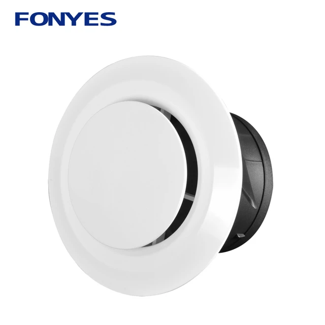 3/4/6 inch Plastic air vent cover bathroom ceiling wall supply and exhaust  ventilation grille for round duct pipe 75/100/150mm - AliExpress
