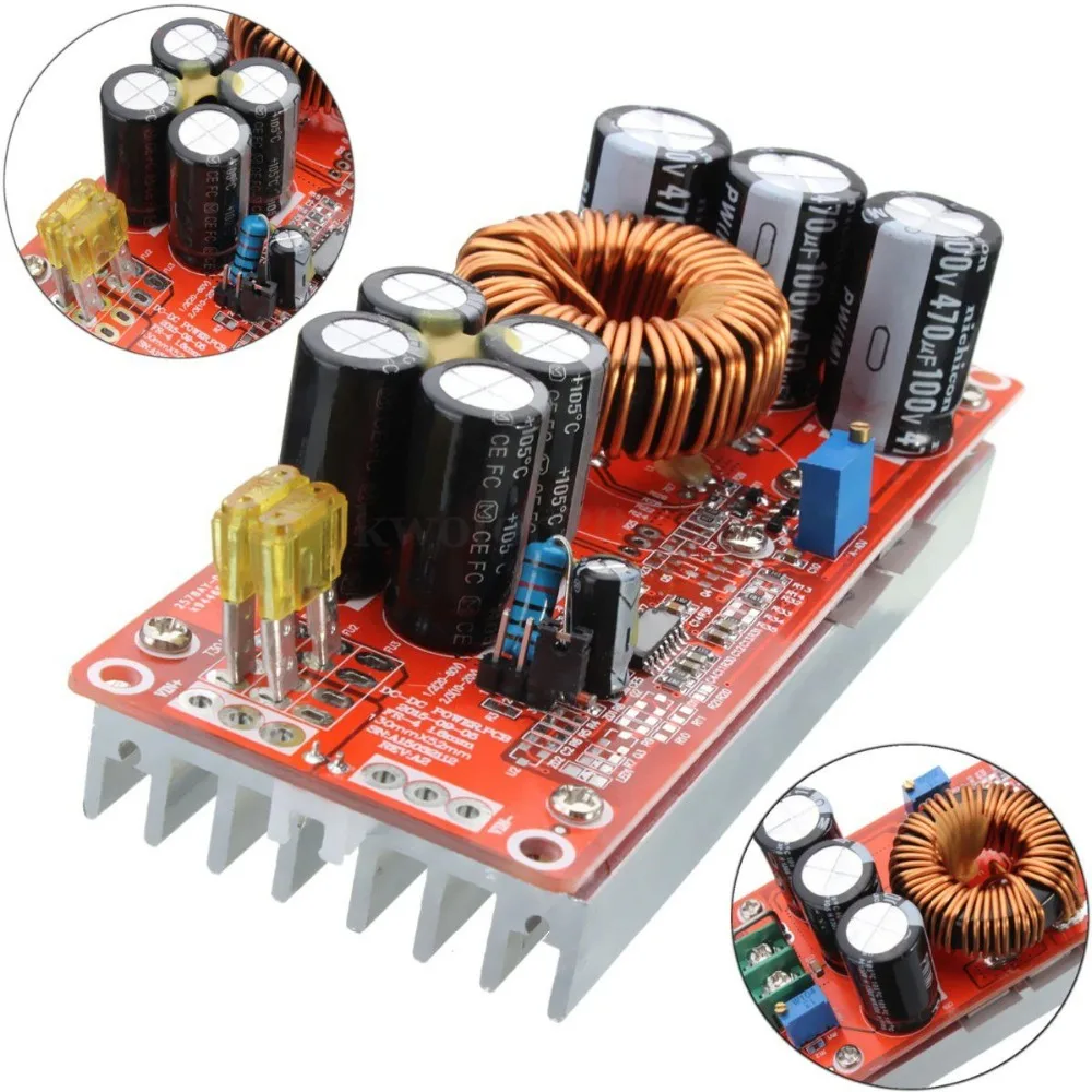 1200W 20A DC Converter Boost Step up Power Supply Module IN 8 60V