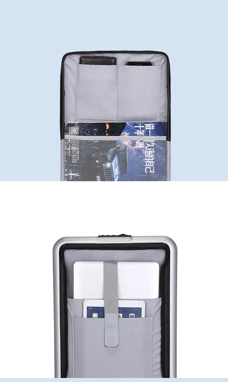 Передний открытый Роллинг багаж Мода Пароль коробка носить на Дорожный чемодан-тележка универсальный колесный чемодан посадка в бизнес-класс коробка