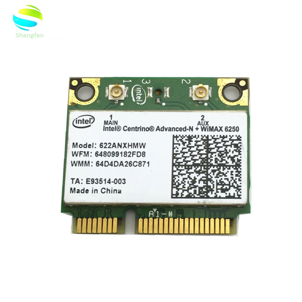 Wifi карта для Intel 622 ANXHMW 6250ANX 6250 Advanced-N WIMAX 6250 Двухдиапазонная wifi Беспроводная мини-карта