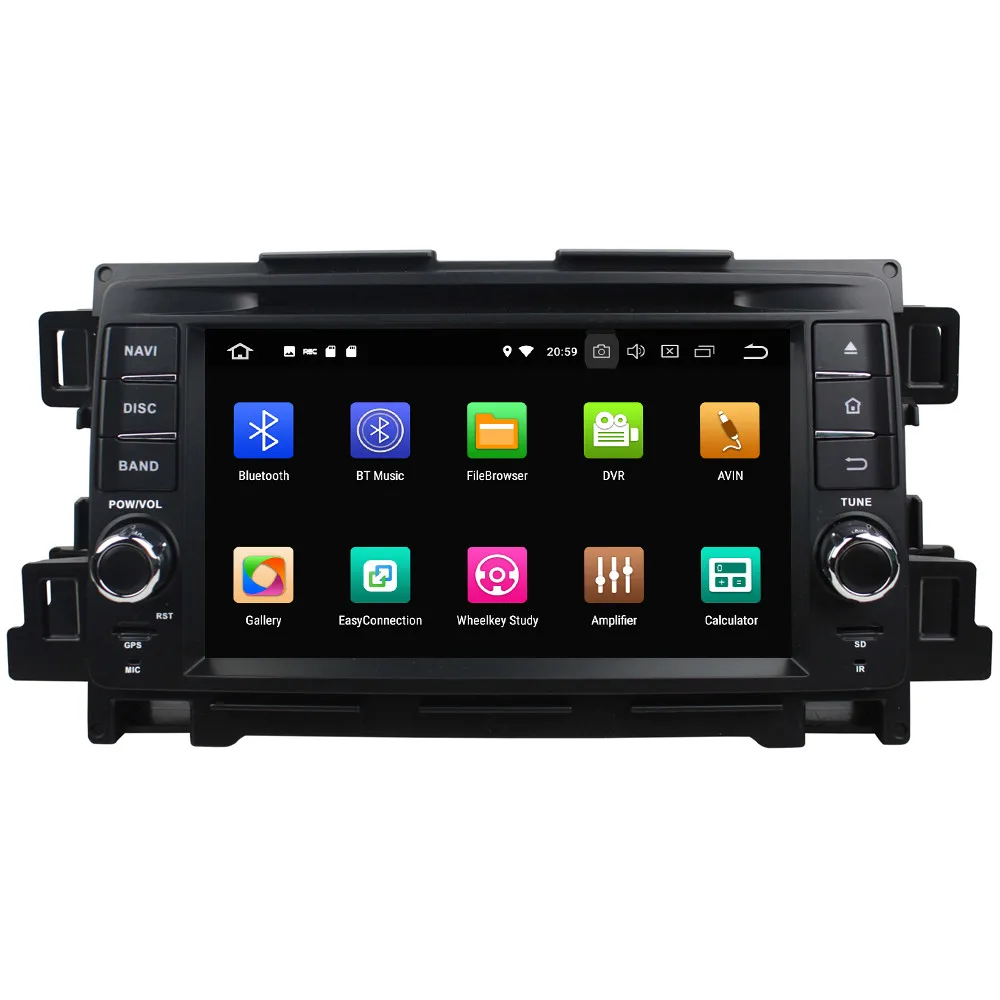 Sale 7" Octa Core 4G Android 8.1 4GB RAM 64GB ROM RDS Car DVD Multimedia Player Radio Head Unit GPS Glonass For Mazda CX-5 2011 2012 1