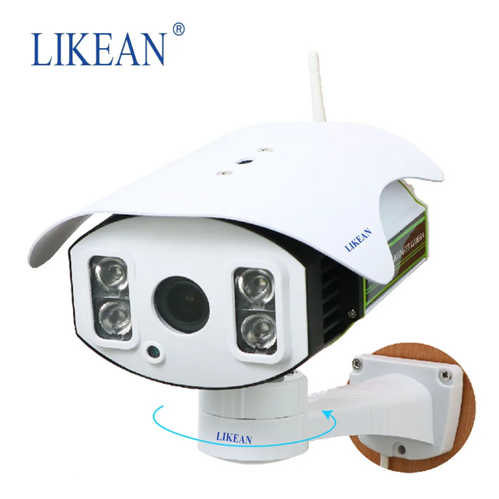 LIKEAN Full HD 1280*720P PTZ Wireless mic IP waterproof Camera Wifi