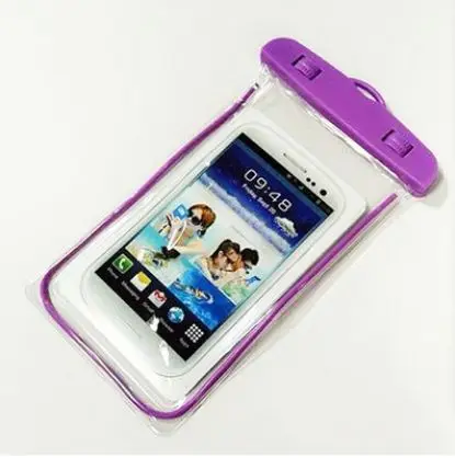 Универсальный Водонепроницаемый подводный чехол для телефона, сумка для всех смартфонов - Цвет: Фиолетовый