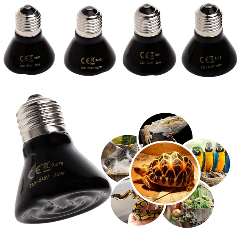 

220V Small Mini Ceramic Emitter Heater Lamp Light Bulbs Far IR Heating Brooder