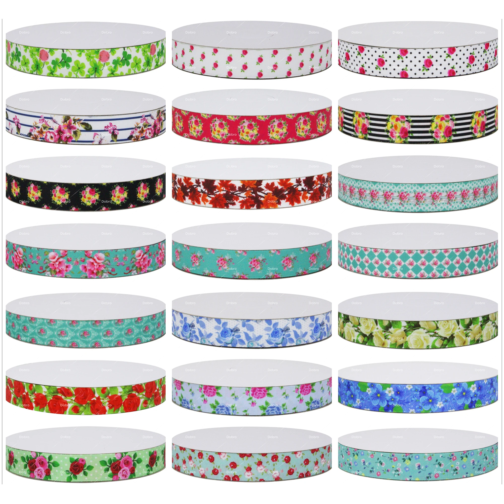 

21 Choices 7/8" 22MM Animal Cat Paw Footprint Printed Grosgrain Ribbons for Hair DIY Baby Craft Party Decoration Gift Packaging