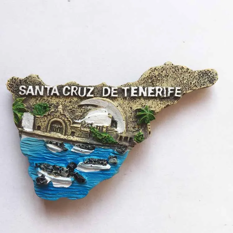 Tenerife Испания Креативные 3D наклейки для карты|Магниты на холодильник| |