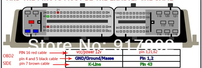 Хорошо работает, для VAG 81pin ECU OBD F+ DC кабель для VW 81 pin obd адаптер Женский к DC кабель obd2 автомобильный диагностический интерфейс