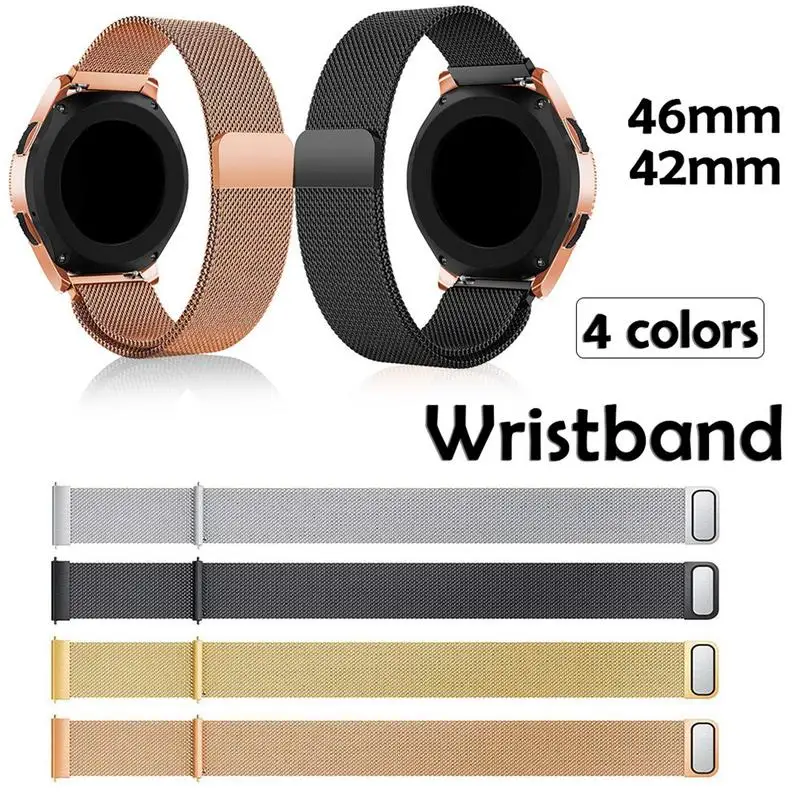 

Luxury Milanese Magnetic Loop Stainless Steel Metal Bracelet Wrist Band Strap For Samsung Galaxy Watch 42mm/46mm Replacement