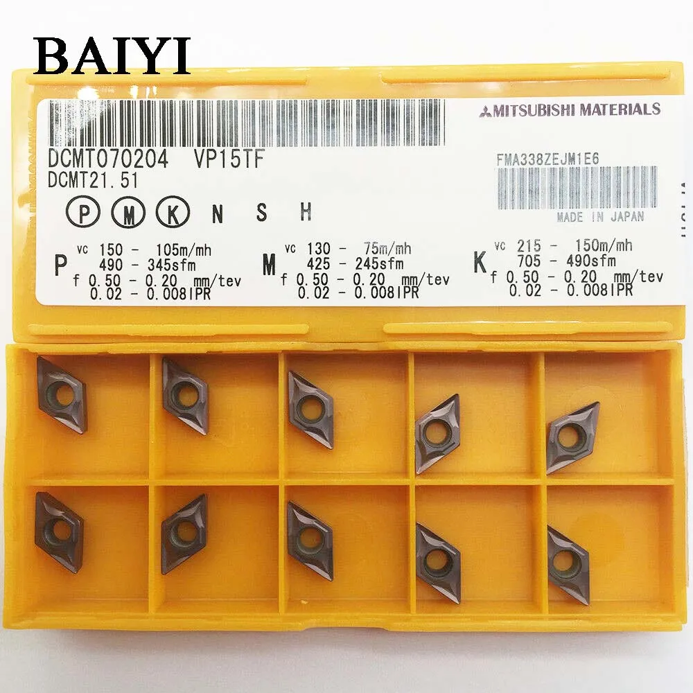10 шт. DCMT070204 VP15TF DCMT21.51 ЧПУ Токарный Карбид вставка лезвия резак|Токарный