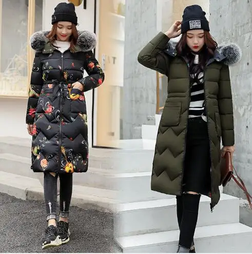 De Long Épais Chaud Coton À Le Mode Femmes Vers D'hiver Fourrure Fr3002 grey Black Pardessus Femme Green Manteaux Grand Capuchon Manteau Vestes army Parkas red white Bas qCIwC7