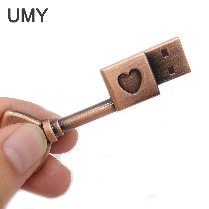 Usb Flash Drive 8gb 16gb 32gb 64gb 4gb Gift Pen Drive Creative Usb Stick Metal Pendrive Heart-shaped Disk On Key usb drive