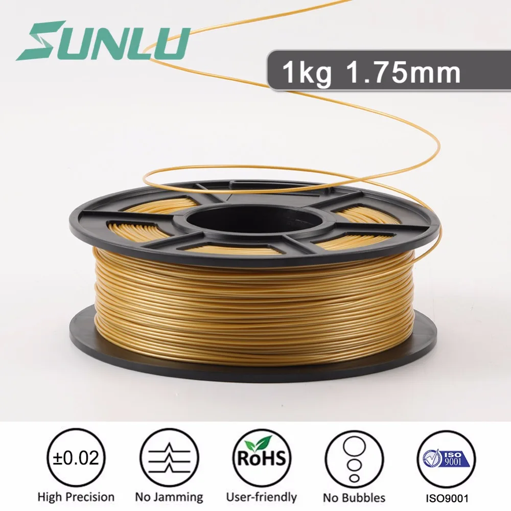 

SUNLU 3D Printer Filament PLA 1.75mm 1KG/Roll Eco-friendly Filament Extruder No Bubble Best 3D Printer Polylactic Acid Filament