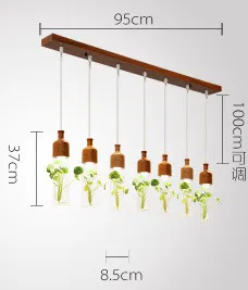 Ресторан подвесной светильник s завод деревянные лампы современный светодиодный для бара коридор столовая светильник Скандинавское Стекло аквариум подвесной светильник - Цвет корпуса: F