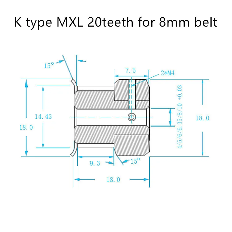 K-MXL-20T-5B-8