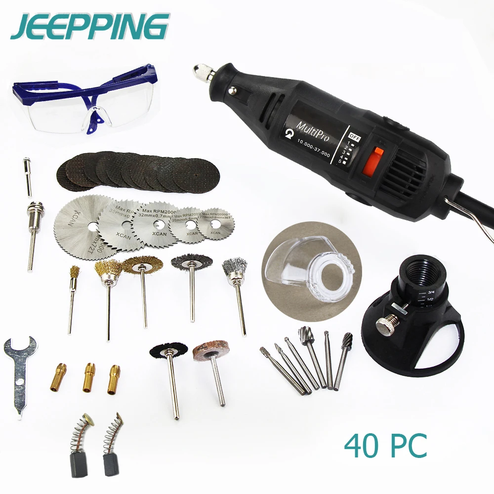 40pc Dremel Accessories Rotary Engraving Tools + Saw + Brushes