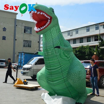 Cheap Giant Outdoor Inflatable Dinosaur With Full Digital Printing, Inflatable Model Cartoon With Air Blower Advertising