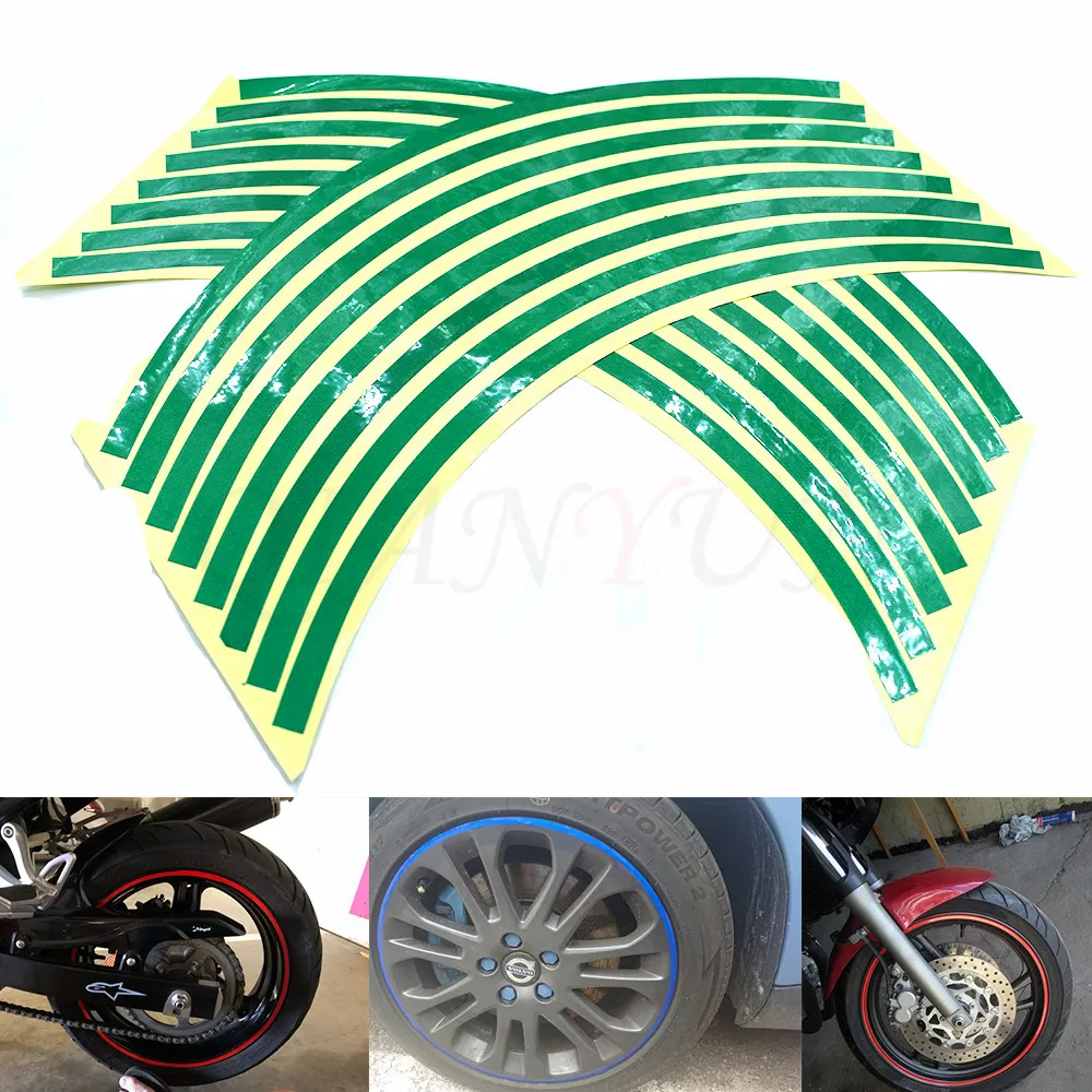 Sepeda Motor Styling Roda Hub Ban Reflektif Stiker Mobil Dekoratif