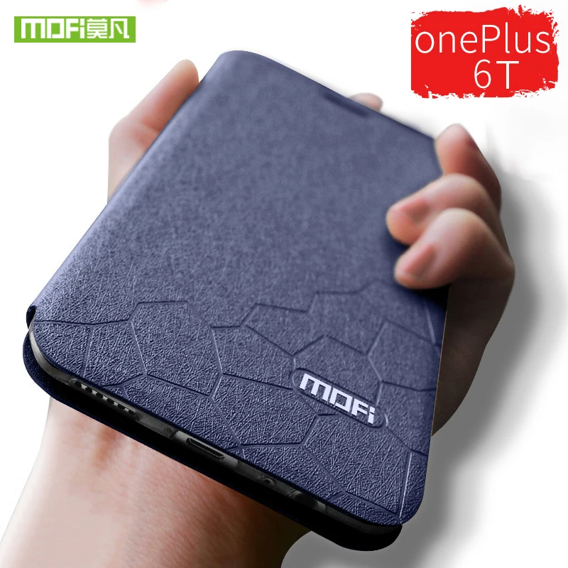 

Oneplus 5 case cover flip leather original Mofi transparent silicone TPU luxury One plus 5 cases and covers hard fundas 5.5inch