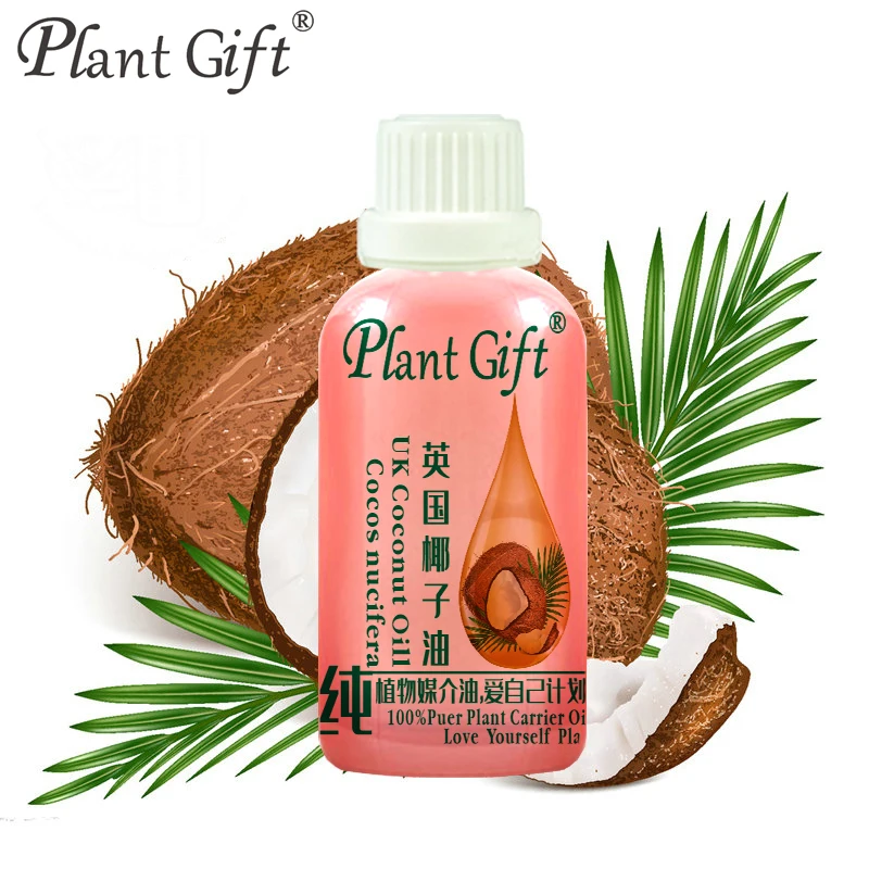 Plant Gift Naturals Coconut Oil 100ML Cold Pressed Skin Care &amp Hair Anti-wrinkle Massage | Красота и здоровье