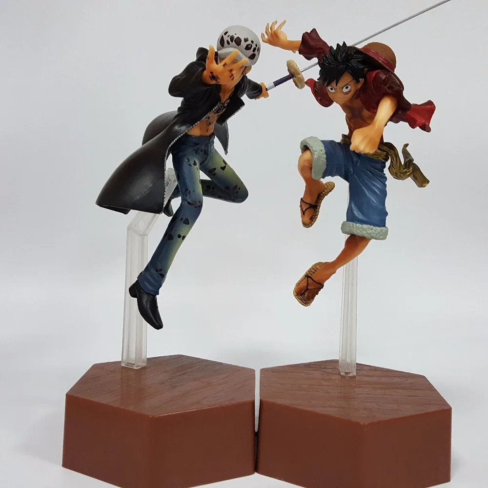 One Piece Action Figures Law Luffy 220mm PVC Toys One Piece Anime