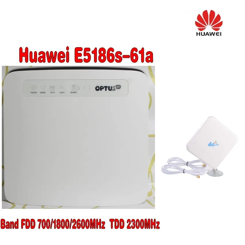 Huawei e5186s-61a LTE FDD 700/1800/2600 мГц tdd2300mhz cat6 300 Мбит/с Мобильный маршрутизатор + 4 г Телевизионные антенны + Бесплатный подарок