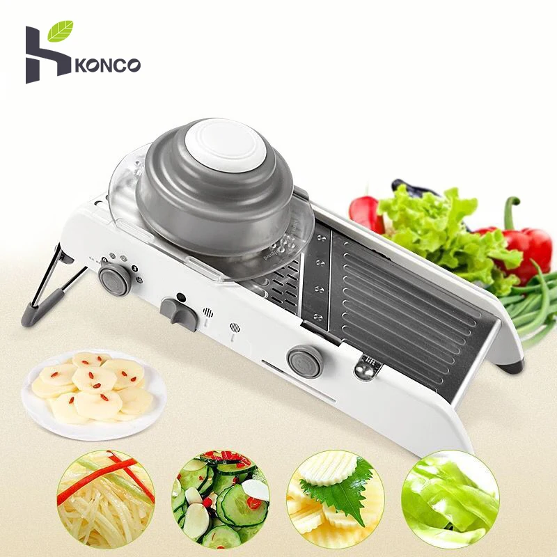 

Konco Manual Vegetable Grater slicer Potato Slicer Carrot Cutter Vegetable Chopper Cheese Shredder Kitchen Gadgets