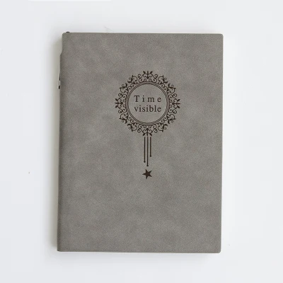 A5 винтажный личный дневник планировщик блокнот ежедневник в твердой обложке офис расписание корейские канцелярские libretas y cuadernos - Цвет: gray