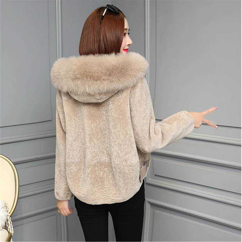 Fashion Winter Women Faux Fur Coat Plus size Big Fur ollar Hooded Wool Coat Thicken Warm Double Faced Fur Jacket Black Outwear Fashion Winter Women Faux Fur Coat Plus size Big Fur ollar Hooded Wool Coat Thicken Warm Double Faced Fur Jacket Black Outwear