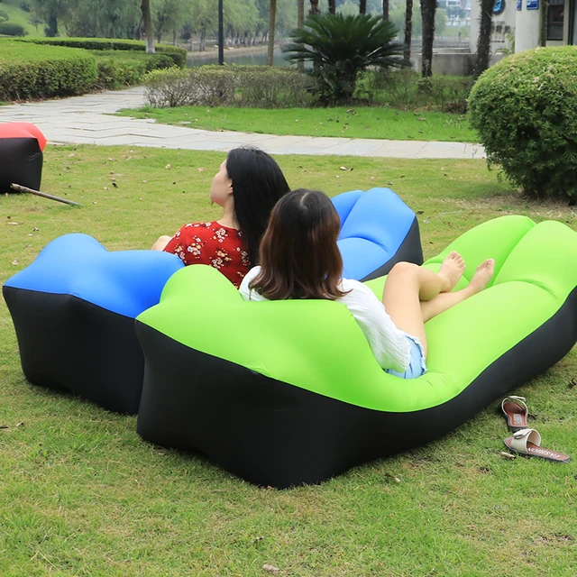 Lawn Park Camping Mat Waterproof Picnic Beach Lazy Sofa Lawn Park Camping Mat Waterproof Picnic Beach Lazy Sofa Inflatable Bag Air Bed Moistureproof Lounger Mattress Pad