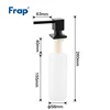FRAP Liquid Soap Dispenser Stainless Steel Deck Mounted Kitchen Soap Dispensers Square Counter top Dispenser Y35030 ► Photo 2/6