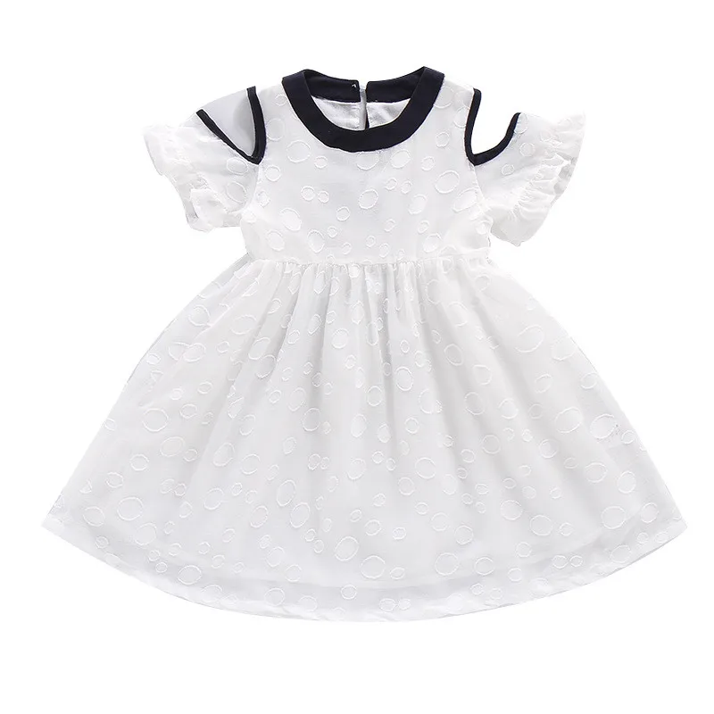 

White Girls Dress Deguisement Enfant Fille Party Children Off The Shoulder Meisjes Anniversaire Enfant Summer Princess Jurkjes