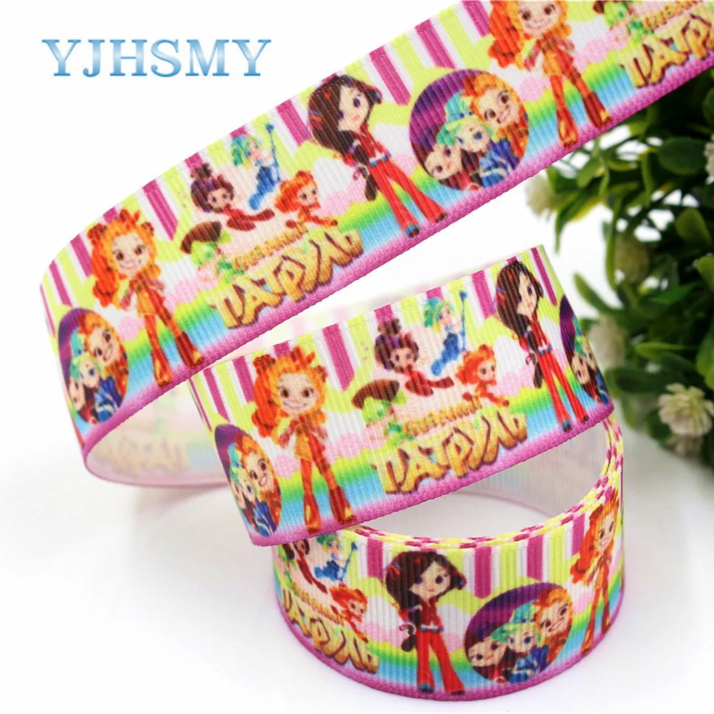 YJHSMY D 18409 591 25 мм 5 ярдов Мультяшные печатные корсажные ленты сделай сам аксессуары