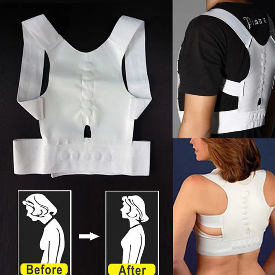 “ Ombro para trás Postura Ortopédica Endireitar Brace Belt Ajustável