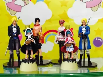 

Anime One Piece Sugar Sabo Ace Koala PVC Action Figures Collectible Model Toys 6pcs/set 14CM OPP bag
