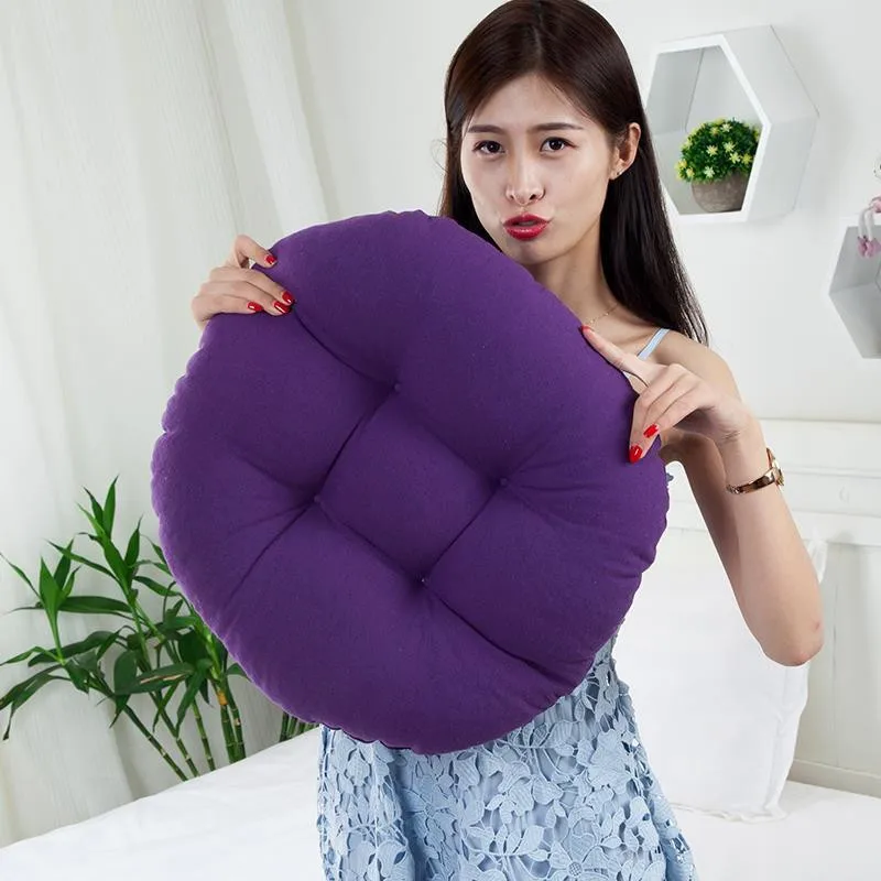  Round Thicken Seat Cushion Pad Candy Color Chair Cushions Kindergarten Stool Cushion Living Room Fl - 33023050049
