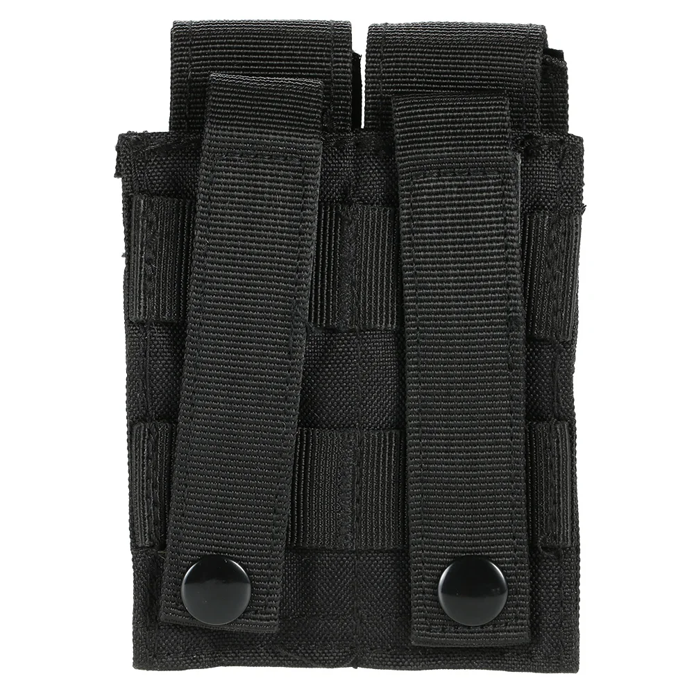 Outdoor Tactical Pistol Pouch 9MM Double Magazine Pouch Hip Waist Belt Bag 600D Oxford Fabric