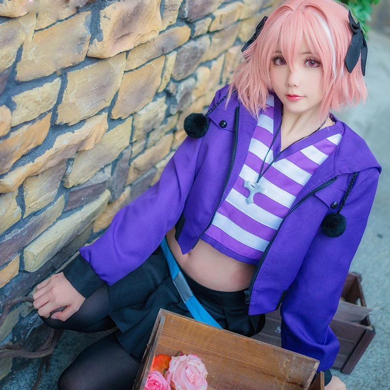 Костюм для косплея FGO Apocrypha Fate Grand Order костюм FA Rider Astolfo повседневный пальто +