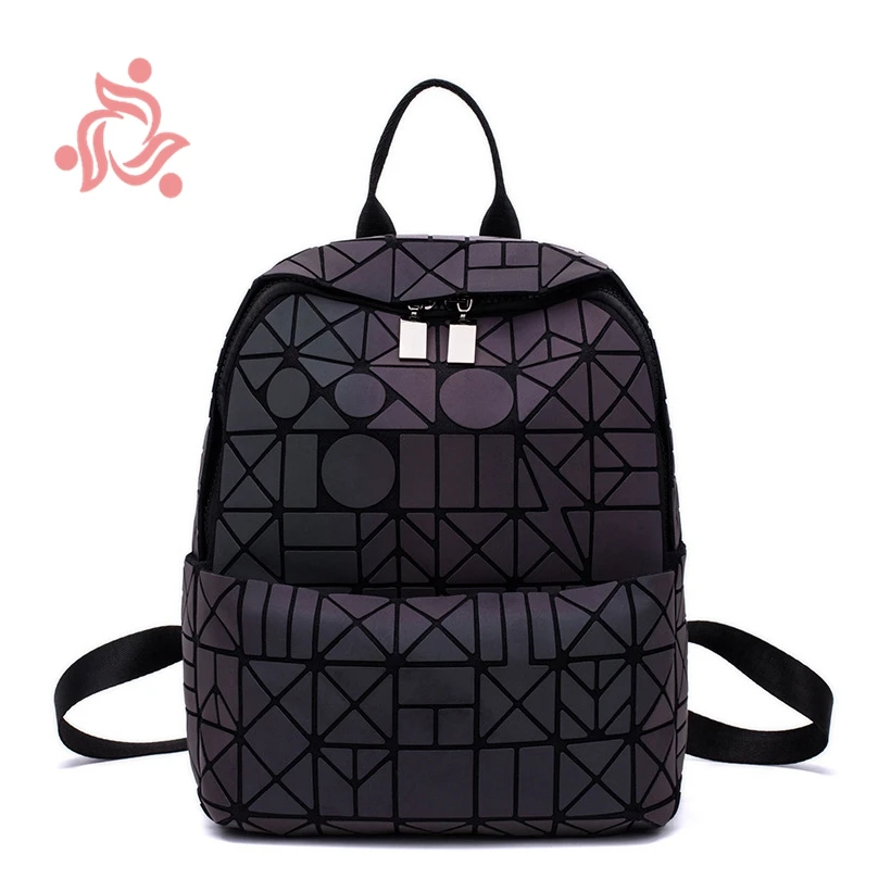 

Diamond Backpack Fashion Luminous Backpack Quilted Women Geometric Back Bags Female Bckpack School Bag Girl Mochila Dropshipping