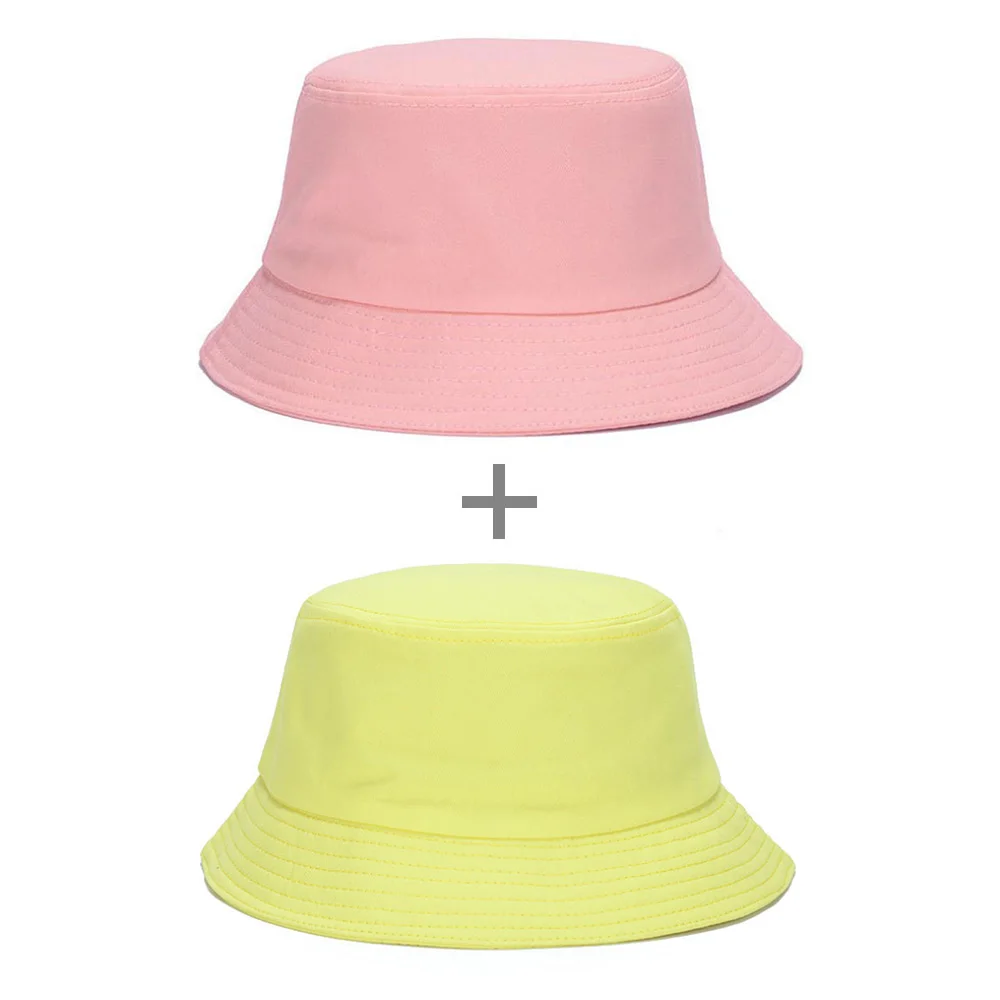 [AETRENDS] 7 однотонных цветов, шапки для мужчин и женщин, Панама, Панама, женская шапка, Z-1570 - Цвет: Pink and Yellow