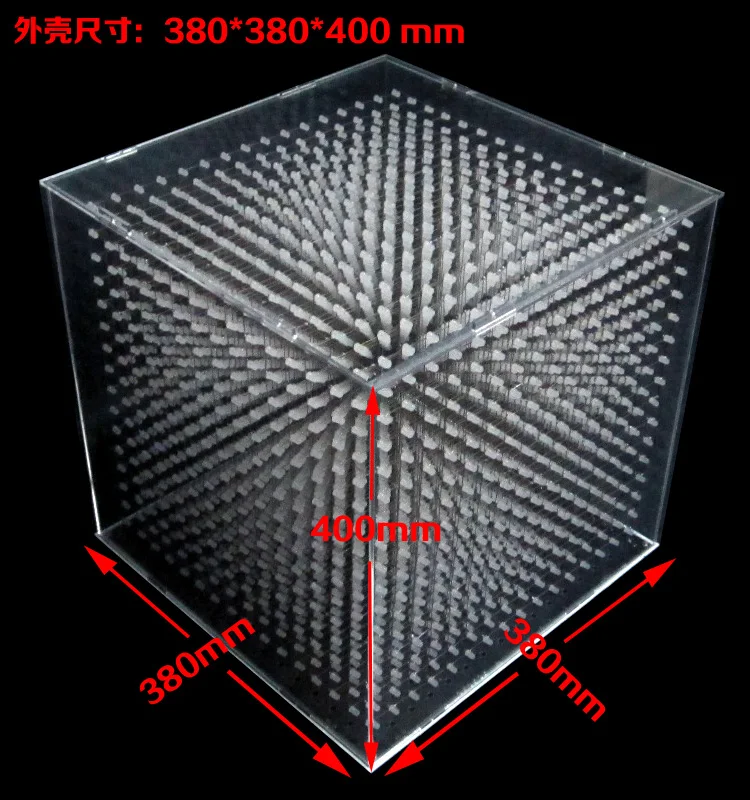 Светодиодный светильник DIY 3D 16S cubeed save Animation на SD карту 16x16x16 светодиодный комплект